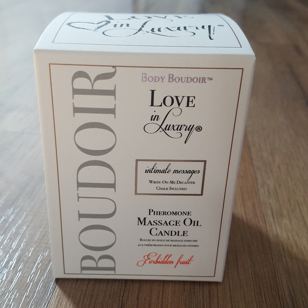 Body Boudoir Love in Luxury Pheromone Massage Oil Candle NWT